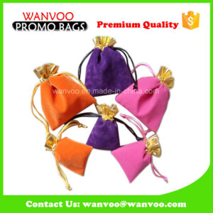 Eco-Friendly Promotion Drawstring Velvet Gift Bag for Jewelry